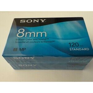 Sony 8mm MP 120 Min Brilliant Color and Sound Standard P6120MPR New Set of Two